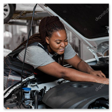 Praxistraining in einer Kfz-Werkstatt